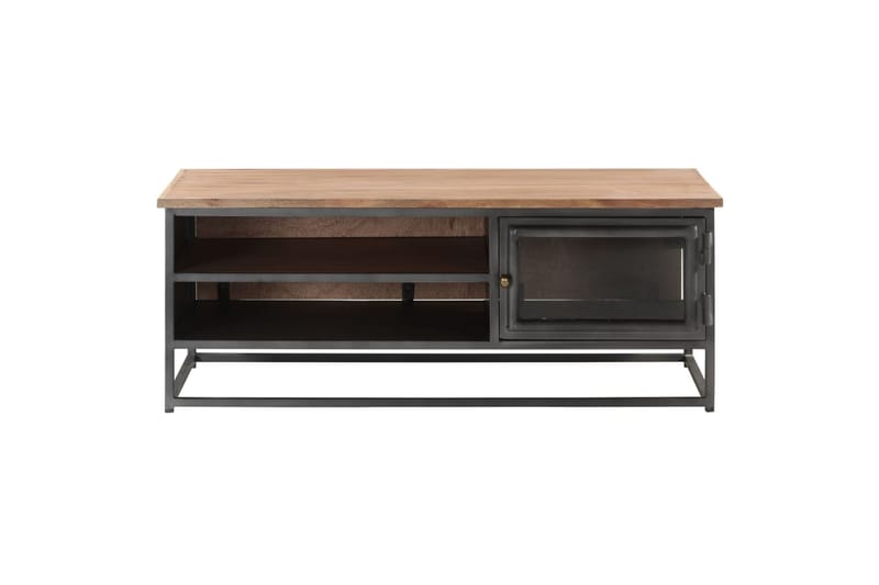 Sohvapöytä harmaa 90x50x35 cm täysi akaasiapuu - Harmaa - Huonekalut - Pöytä & ruokailuryhmä - Sohvapöytä