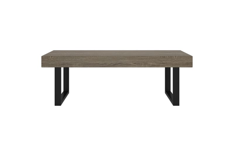 Sohvapöytä harmaa ja musta 120x60x40 cm MDF ja rauta - Harmaa - Huonekalut - Pöytä & ruokailuryhmä - Sohvapöytä