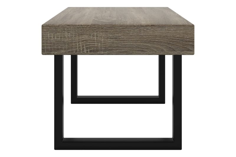 Sohvapöytä harmaa ja musta 90x45x40 cm MDF ja rauta - Harmaa - Huonekalut - Pöytä & ruokailuryhmä - Sohvapöytä