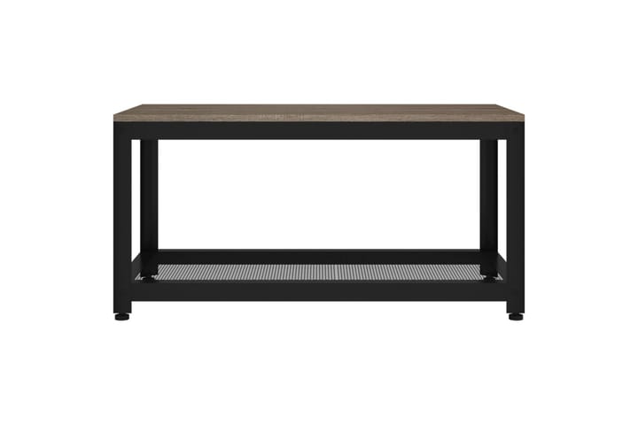 Sohvapöytä harmaa ja musta 90x45x45 cm MDF ja rauta - Harmaa - Sohvapöytä