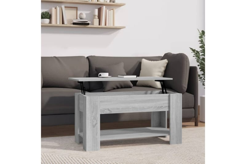Sohvapöytä harmaa Sonoma 101x49x52 cm tekninen puu - Harmaa - Huonekalut - Pöytä & ruokailuryhmä - Sohvapöytä