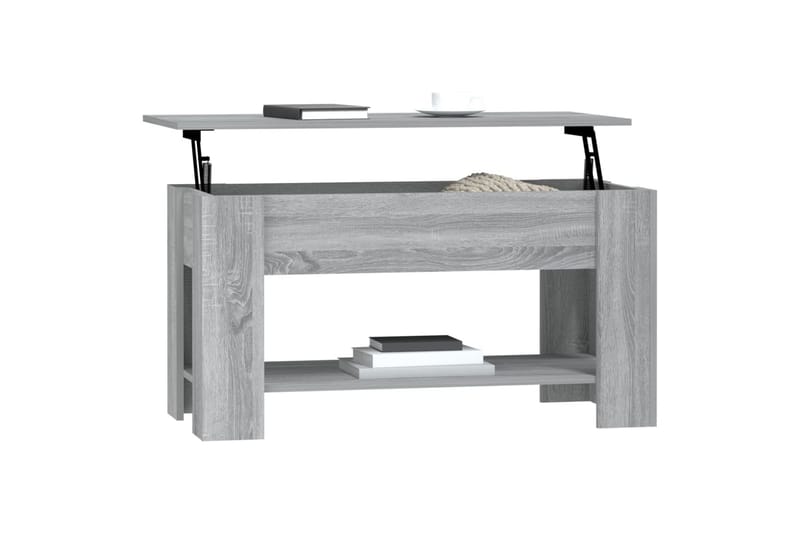 Sohvapöytä harmaa Sonoma 101x49x52 cm tekninen puu - Harmaa - Huonekalut - Pöytä & ruokailuryhmä - Sohvapöytä
