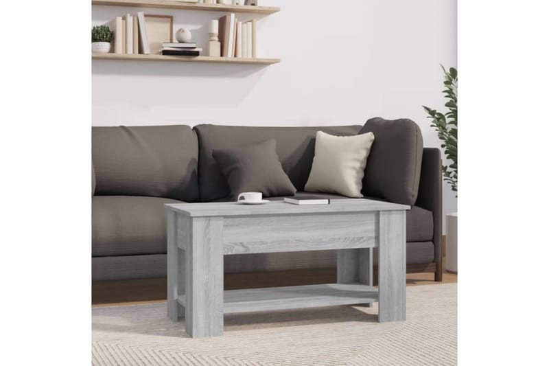 Sohvapöytä harmaa Sonoma 101x49x52 cm tekninen puu - Harmaa - Huonekalut - Pöytä & ruokailuryhmä - Sohvapöytä