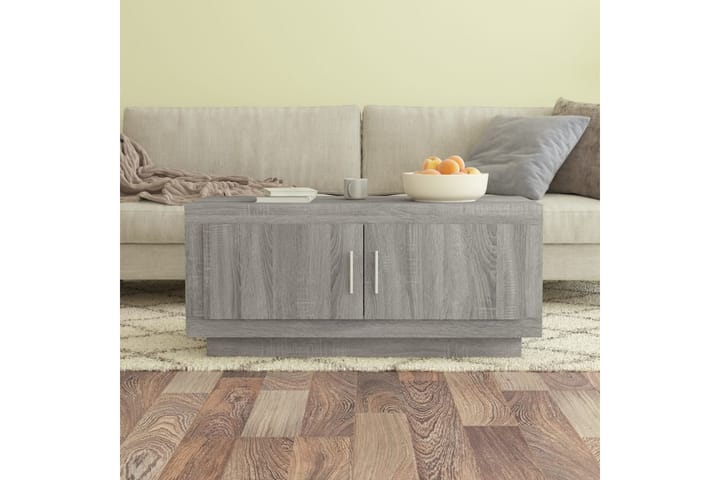 Sohvapöytä harmaa Sonoma 102x50x45 cm tekninen puu - Harmaa - Sohvapöytä