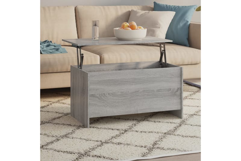 Sohvapöytä harmaa Sonoma 102x55,5x52,5 cm tekninen puu - Harmaa - Huonekalut - Pöytä & ruokailuryhmä - Sohvapöytä