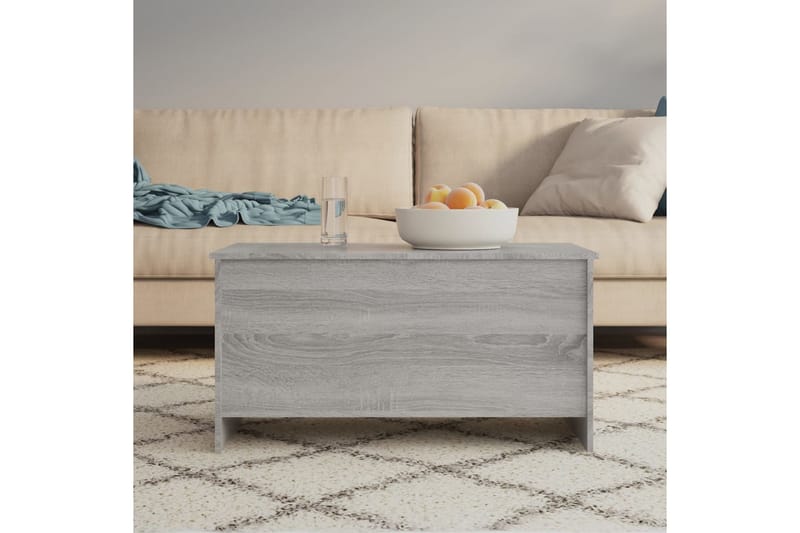Sohvapöytä harmaa Sonoma 102x55,5x52,5 cm tekninen puu - Harmaa - Huonekalut - Pöytä & ruokailuryhmä - Sohvapöytä