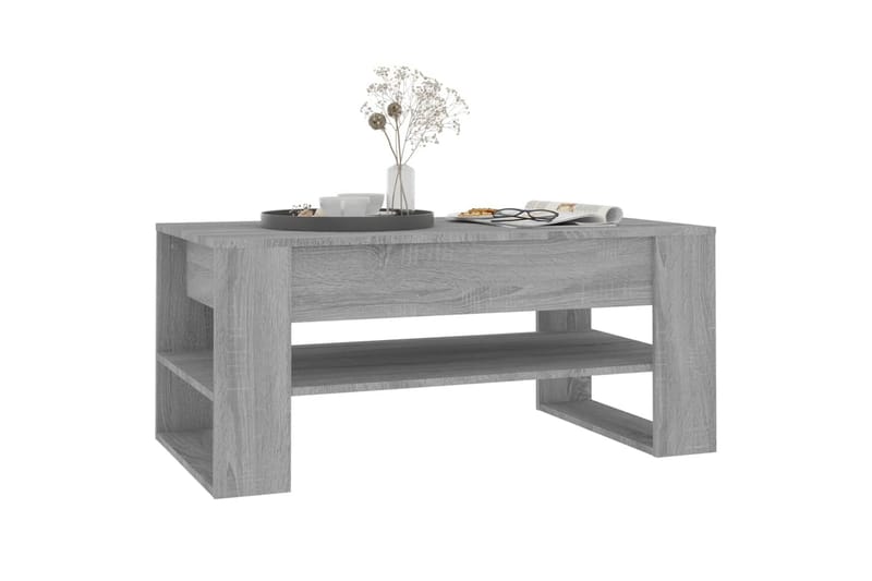 Sohvapöytä harmaa Sonoma 102x55x45 cm tekninen puu - Harmaa - Huonekalut - Pöytä & ruokailuryhmä - Sohvapöytä