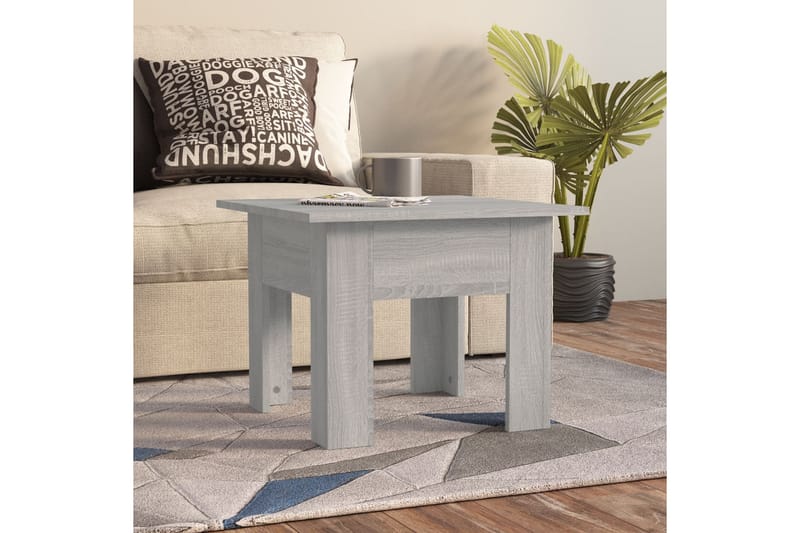 Sohvapöytä harmaa Sonoma 55x55x42 cm lastulevy - Harmaa - Huonekalut - Pöytä & ruokailuryhmä - Sohvapöytä