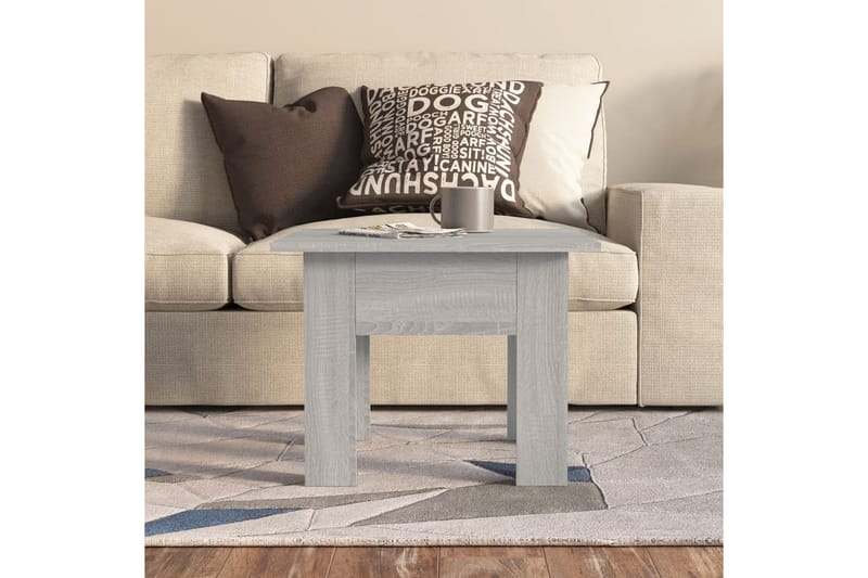 Sohvapöytä harmaa Sonoma 55x55x42 cm lastulevy - Harmaa - Huonekalut - Pöytä & ruokailuryhmä - Sohvapöytä