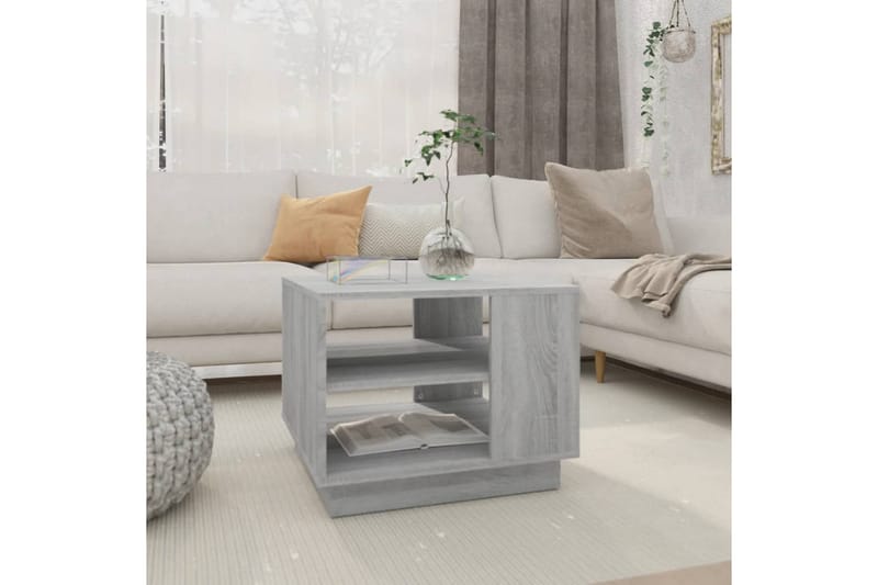 Sohvapöytä harmaa Sonoma 55x55x43 cm lastulevy - Harmaa - Huonekalut - Pöytä & ruokailuryhmä - Sohvapöytä