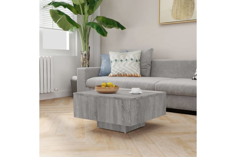Sohvapöytä harmaa Sonoma 60x60x31,5 cm tekninen puu - Harmaa - Huonekalut - Pöytä & ruokailuryhmä - Sohvapöytä