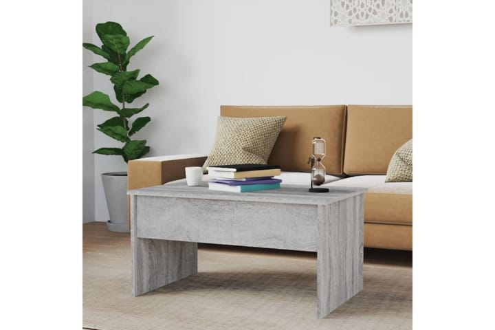 Sohvapöytä harmaa Sonoma 80x50,5x41,5 cm tekninen puu - Harmaa - Sohvapöytä