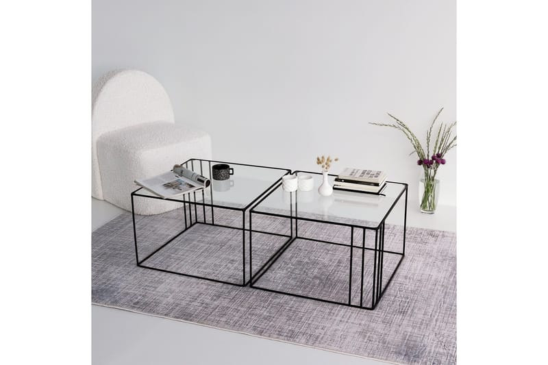 Sohvapöytä Heemsharl 55 cm - Musta - Huonekalut - Pöytä & ruokailuryhmä - Sohvapöytä