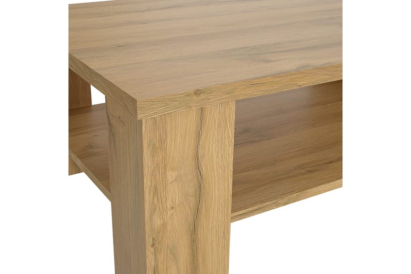 Sohvapöytä Hemdean 107 cm Säilytyksellä Hylly - Ruskea - Huonekalut - Pöytä & ruokailuryhmä - Sohvapöytä