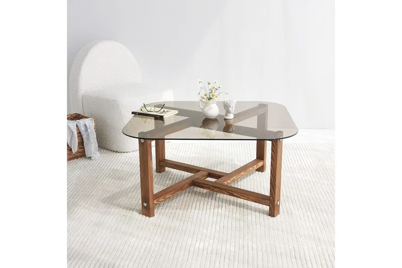 Sohvapöytä Hogeland 80 cm Pyöreä - Luonnonväri - Huonekalut - Pöytä & ruokailuryhmä - Sohvapöytä