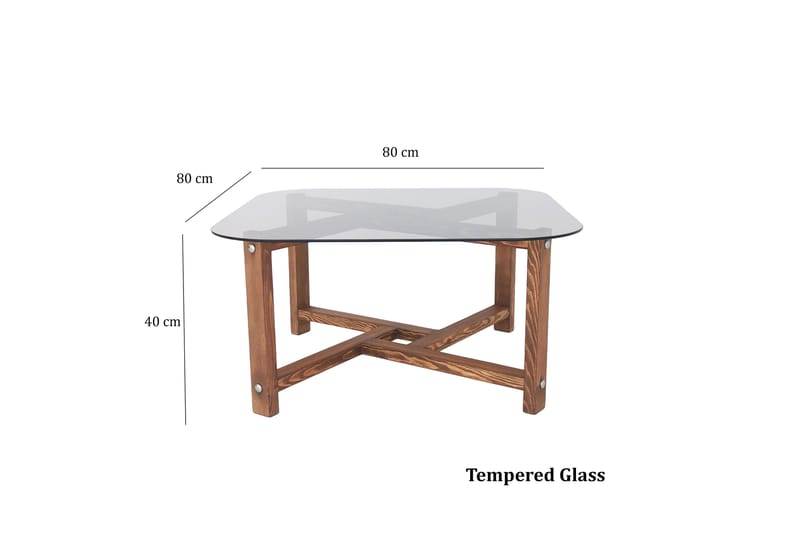 Sohvapöytä Hogeland 80 cm Pyöreä - Luonnonväri - Huonekalut - Pöytä & ruokailuryhmä - Sohvapöytä