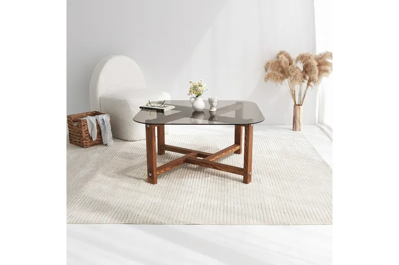 Sohvapöytä Hogeland 80 cm Pyöreä - Luonnonväri - Huonekalut - Pöytä & ruokailuryhmä - Sohvapöytä