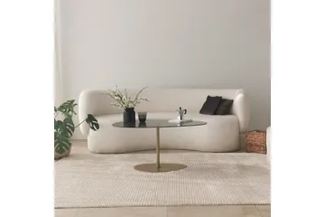 Sohvapöytä Hommedal 90 cm - Harmaa/Kulta - Huonekalut - Pöytä & ruokailuryhmä - Sohvapöytä