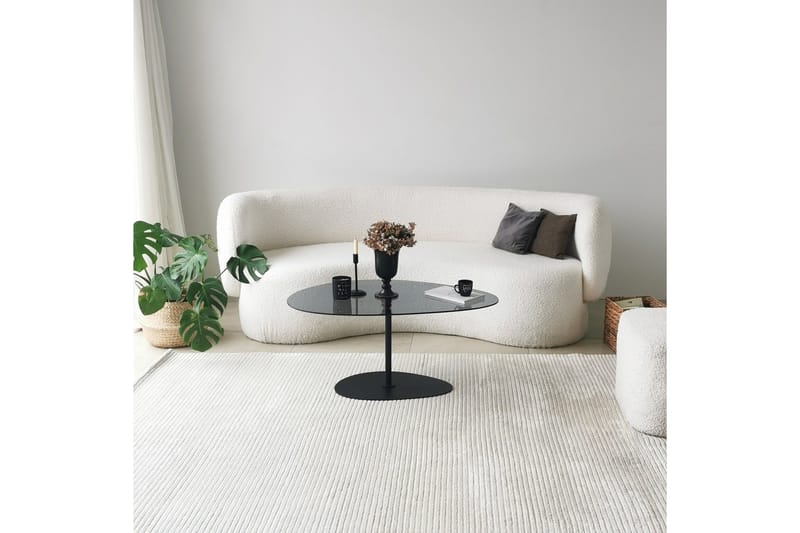 Sohvapöytä Hommedal 90 cm - Harmaa/Musta - Huonekalut - Pöytä & ruokailuryhmä - Sohvapöytä