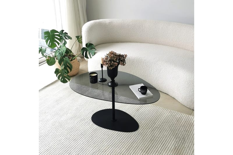 Sohvapöytä Hommedal 90 cm - Harmaa/Musta - Huonekalut - Pöytä & ruokailuryhmä - Sohvapöytä