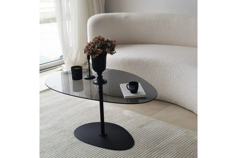 Sohvapöytä Hommedal 90 cm - Harmaa/Musta - Huonekalut - Pöytä & ruokailuryhmä - Sohvapöytä