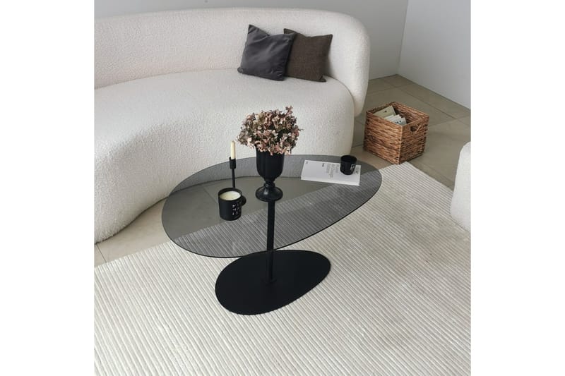 Sohvapöytä Hommedal 90 cm - Harmaa/Musta - Huonekalut - Pöyt ä & ruokailuryhmä - Sohvapöytä