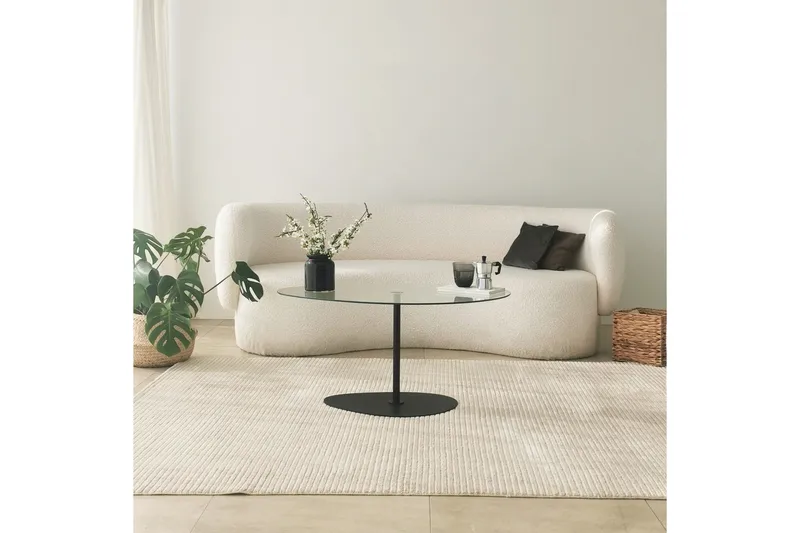 Sohvapöytä Hommedal 90 cm, Musta