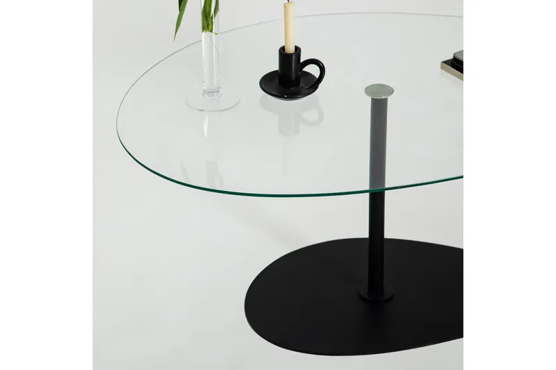 Sohvapöytä Hommedal 90 cm - Musta - Huonekalut - Pöytä & ruokailuryhmä - Sohvapöytä