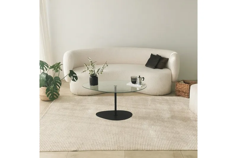 Sohvapöytä Hommedal 90 cm - Musta - Huonekalut - Pöytä & ruokailuryhmä - Sohvapöytä