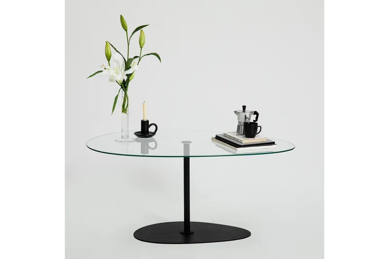 Sohvapöytä Hommedal 90 cm - Musta - Huonekalut - Pöytä & ruokailuryhmä - Sohvapöytä