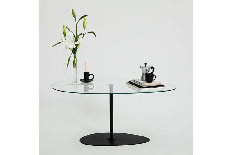 Sohvapöytä Hommedal 90 cm - Musta - Huonekalut - Pöytä & ruokailuryhmä - Sohvapöytä