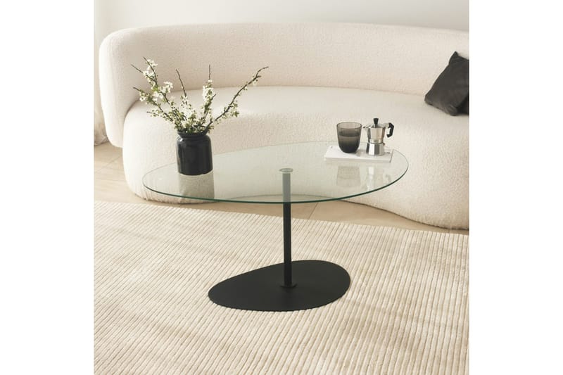 Sohvapöytä Hommedal 90 cm - Musta - Huonekalut - Pöytä & ruokailuryhmä - Sohvapöytä