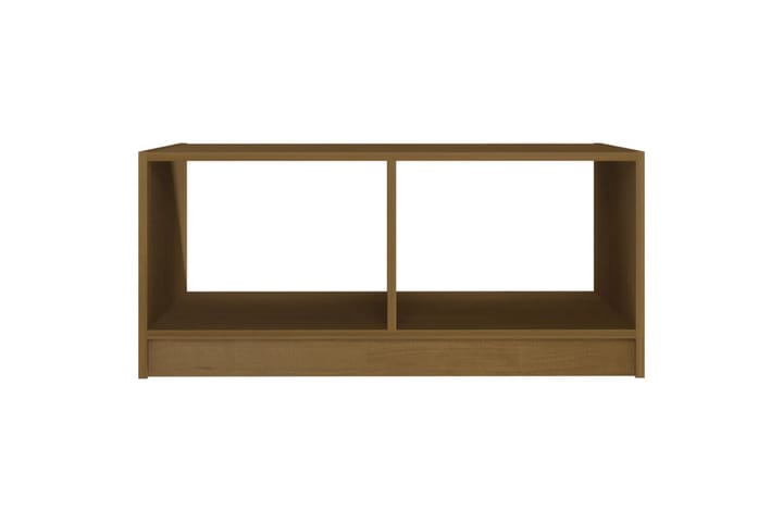 Sohvapöytä hunajanruskea 75x50x33,5 cm täysi mänty - Ruskea - Sohvapöytä