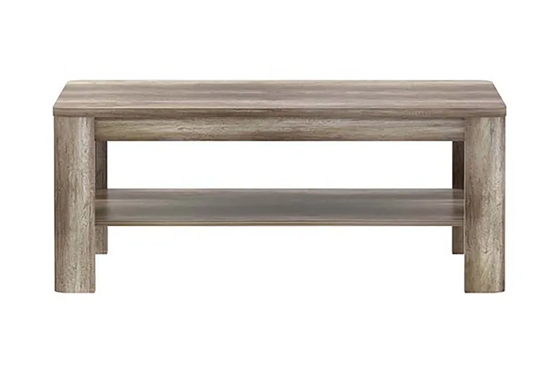 Sohvapöytä Hupke 110 cm Säilytyksellä Hylly, Ruskea