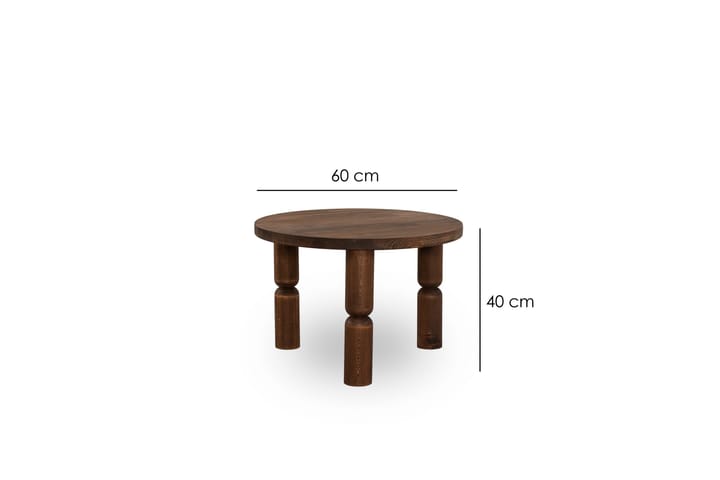 Sohvapöytä Ida 60 cm - Pähkinä - Sohvapöytä