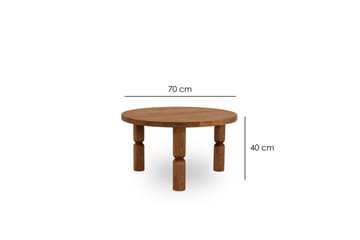 Sohvapöytä Ida 70 cm - Ruskea - Huonekalut - Pöytä & ruokailuryhmä - Sohvapöytä