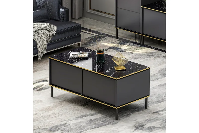 Sohvapöytä Imaj 90 cm, Antrasiitti