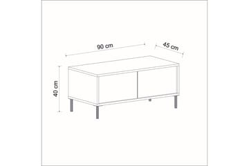 Sohvapöytä Imaj 90 cm - Valkoinen - Huonekalut - Pöytä & ruokailuryhmä - Sohvapöytä
