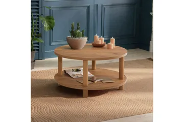 Sohvapöytä Jamal 70x43,7x70 cm Pyöreä - Vihreä - Huonekalut - Pöytä & ruokailuryhmä - Sohvapöytä - Sohvapöytä säilytystilalla