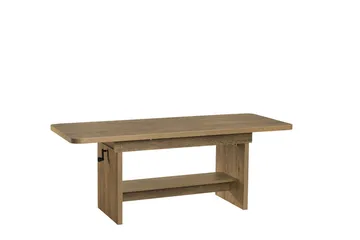 Sohvapöytä Janeka 116 cm Korkeussäätö Säilytyksellä Hylly - Beige/Harmaa - Huonekalut - Pöytä & ruokailuryhmä - Sohvapöytä - Säädettävä sohvapöytä