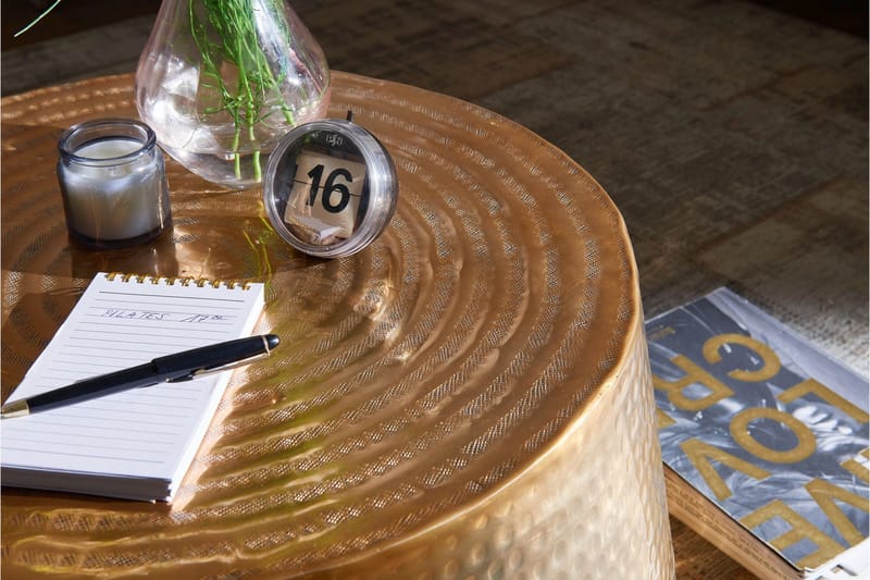 Sohvapöytä Jeannoel 60 cm - Kulta - Huonekalut - Pöytä & ruokailuryhmä - Sohvapöytä