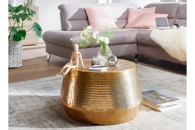 Sohvapöytä Jeannoel 60 cm, Kulta