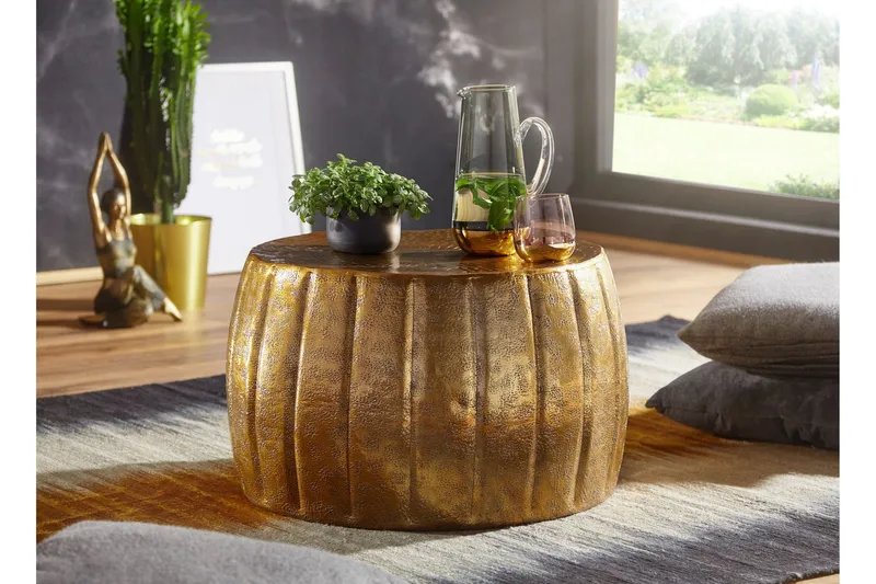 Sohvapöytä Juliuz 60 cm Pyöreä, Kulta