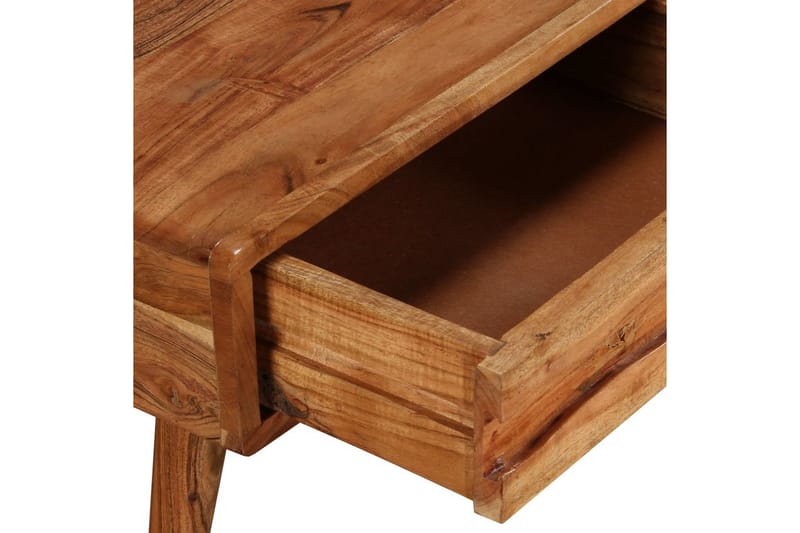 Sohvapöytä kaiverretulla vetolaatikolla puu 100x50x40 cm - Ruskea - Huonekalut - Pöytä & ruokailuryhmä - Sohvapöytä