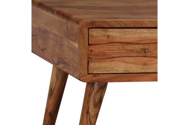Sohvapöytä kaiverretulla vetolaatikolla puu 100x50x40 cm - Ruskea - Huonekalut - Pöytä & ruokailuryhmä - Sohvapöytä