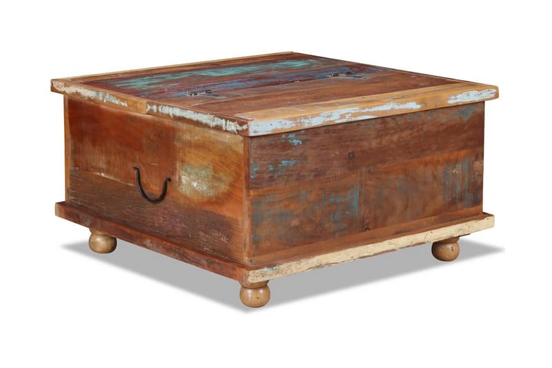 Sohvapöytä Kierrätetty puu 70x70x38 cm - Ruskea - Huonekalut - Pöytä & ruokailuryhmä - Sohvapöytä