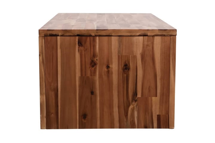 Sohvapöytä kiinteä akaasiapuu 90x50x37,5 cm - Ruskea - Sohvapöytä