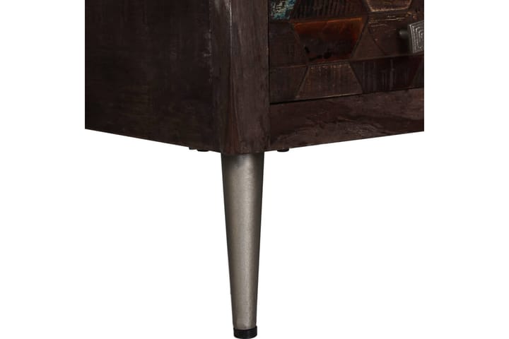 Sohvapöytä kiinteä kierrätetty puu 100x60x35 cm - Ruskea - Sohvapöytä