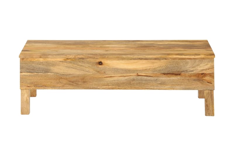 Sohvapöytä kiinteä mangopuu 110x55x35 cm - Ruskea - Huonekalut - Pöytä & ruokailuryhmä - Sohvapöytä