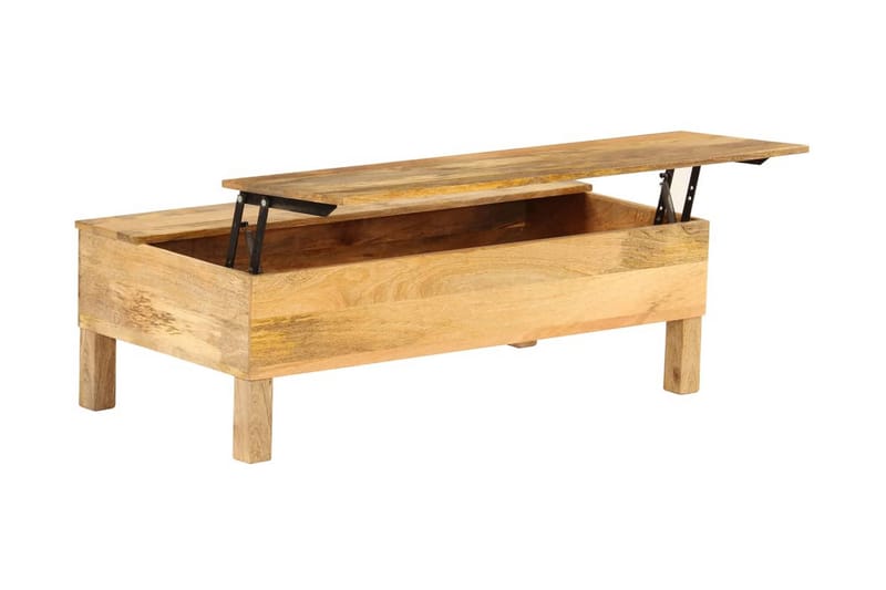 Sohvapöytä kiinteä mangopuu 110x55x35 cm - Ruskea - Huonekalut - Pöytä & ruokailuryhmä - Sohvapöytä